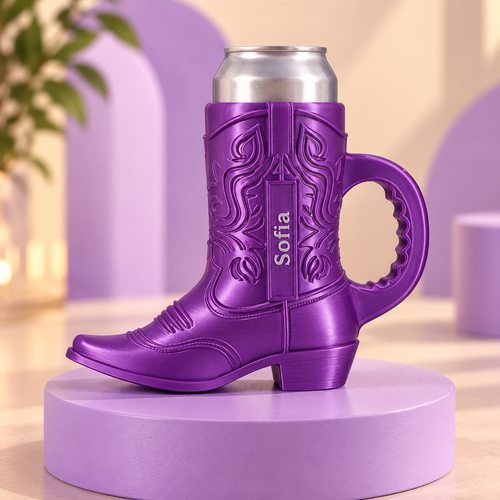 Porta-Lata Bota Country com Nome